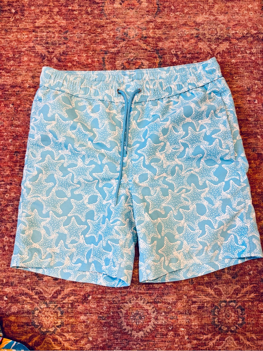 Men’s Brooks Brothers “346” Star Fish Swim Trunks Sz XS